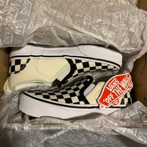 Brand new Checkered Slip on vans